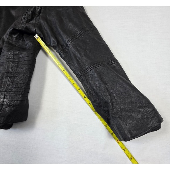 Wilsons Leather Genuine Black Motorcycle Jacket Womens Plus 3X Goth Biker - Picture 12 of 16